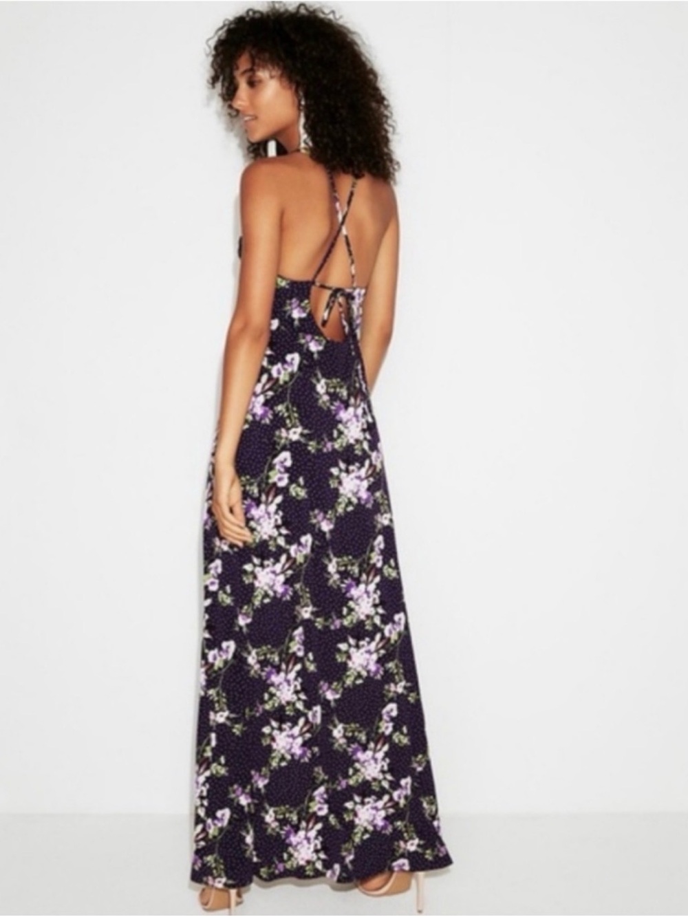 Express Halter Maxi Dress - Picture 2 of 9